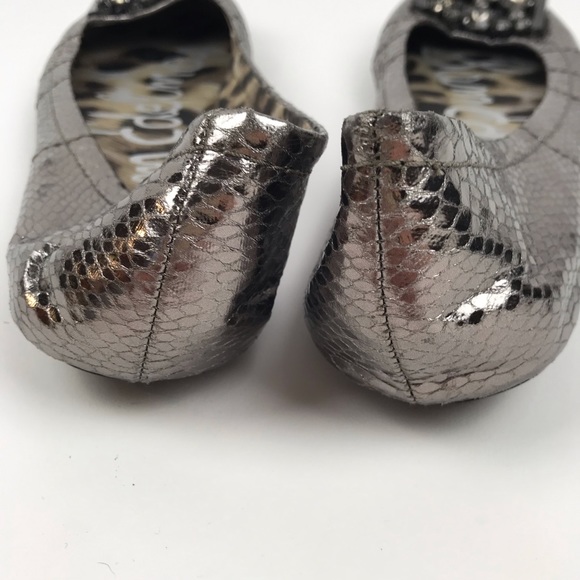 Sam Edelman 11M Caper Pewter Jeweled Snake… - Picture 8 of 8